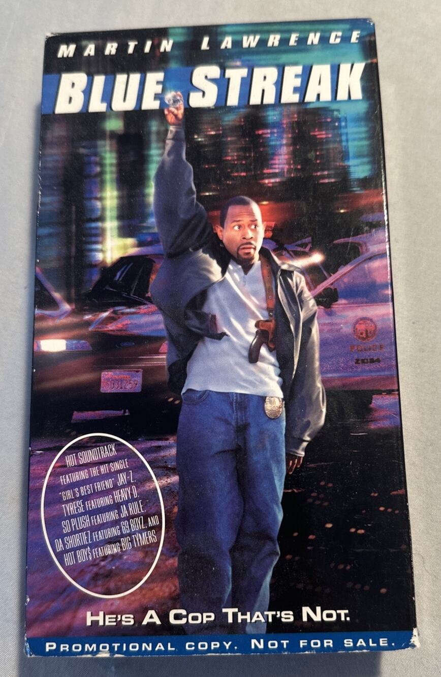 Blue Streak (VHS, 2000) Promo Copy Martin Lawrence